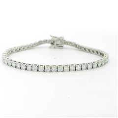 Sterling Silver Moissanite Tennis Bracelet - 6.5